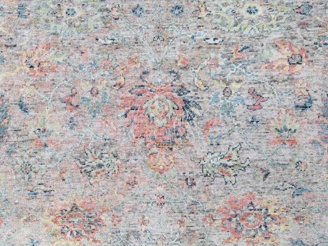 8'0" x 10'0" New Hand Knotted Pink Wool Rectangle Oriental Rug - MOA10210400