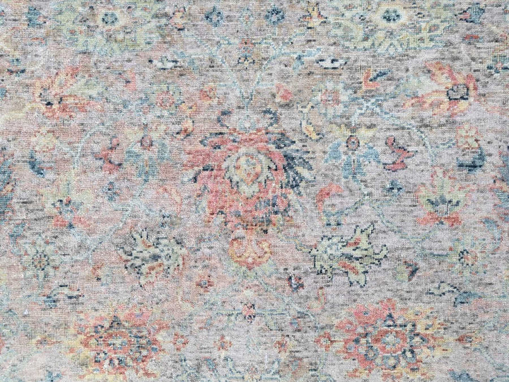 8'0" x 10'0" New Hand Knotted Pink Wool Rectangle Oriental Rug - MOA10210400