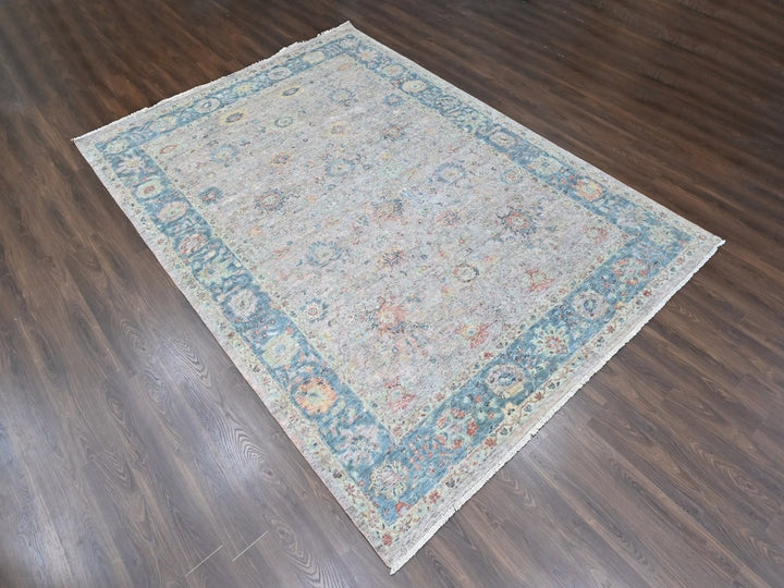 10'0" x 13'10" New Hand Knotted Pink Wool Rectangle Oriental Rug - MOA10210401