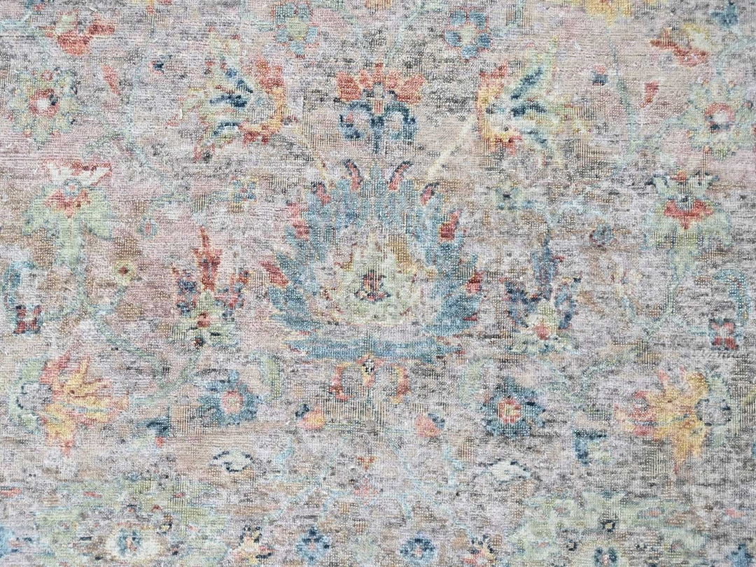 10'0" x 13'10" New Hand Knotted Pink Wool Rectangle Oriental Rug - MOA10210401