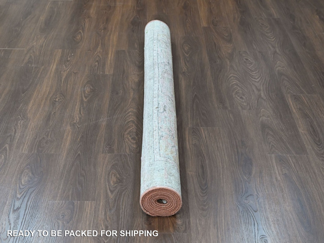 6'0" x 9'1" New Hand Knotted Ivory Wool Rectangle Oriental Rug - MOA10210402