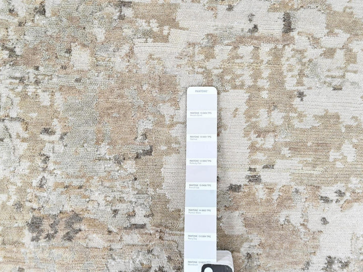 1'11" x 2'10" New Hand Knotted Green Wool & Silk Rectangle Oriental Rug - MOA10210412