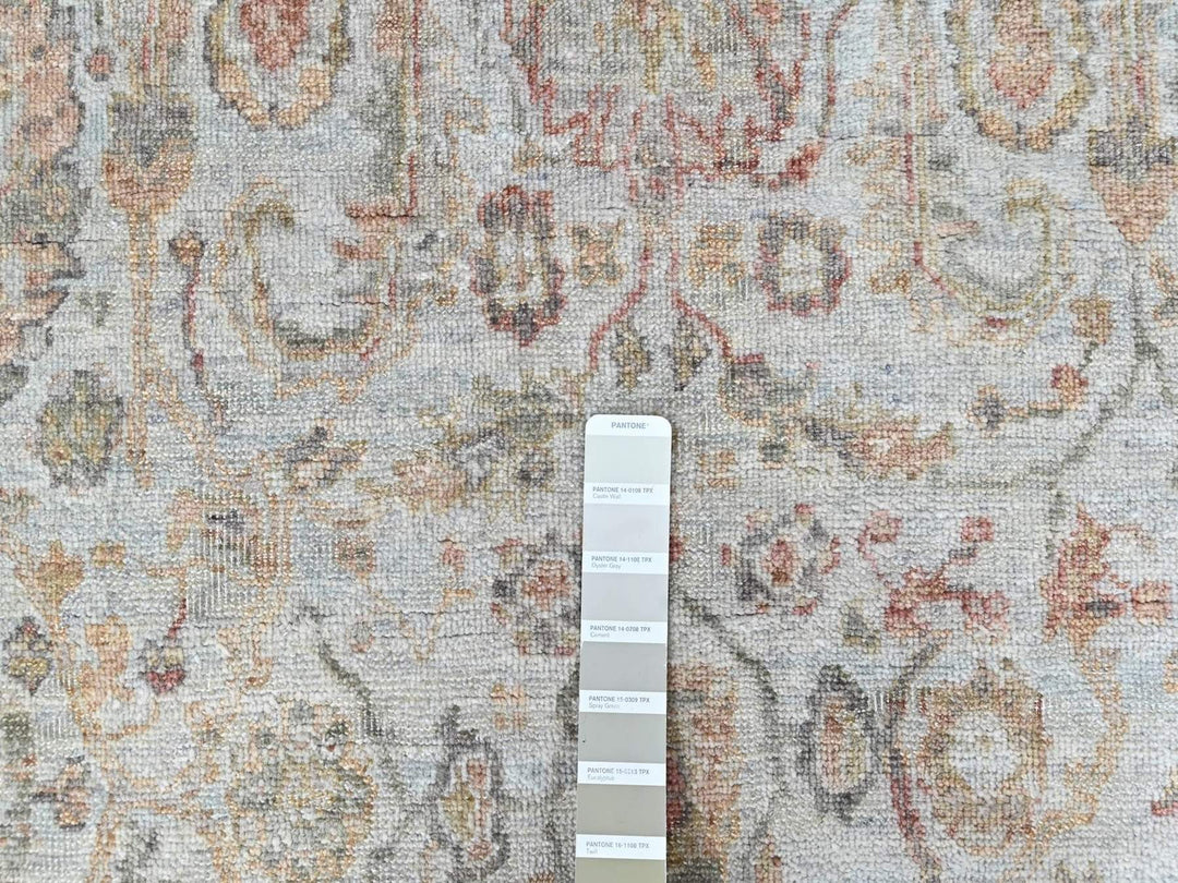 3'1" x 4'11" New Hand Knotted Grey Wool Rectangle Oriental Rug - MOA10210415