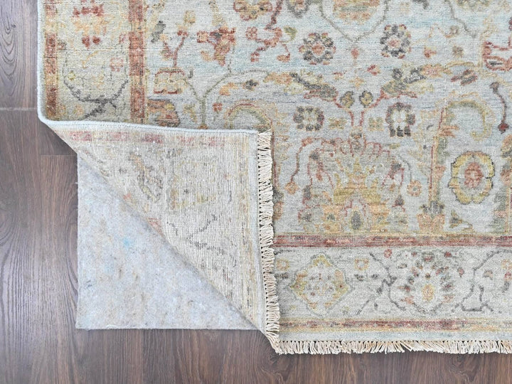 5'0" x 7'0" New Hand Knotted Grey Wool Rectangle Oriental Rug - MOA10210416