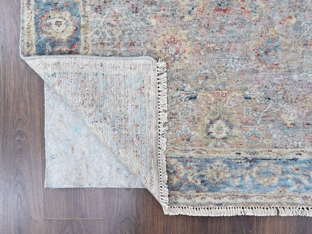 3'11" x 5'11" New Hand Knotted Pink Silk Rectangle Oriental Rug - MOA10210419