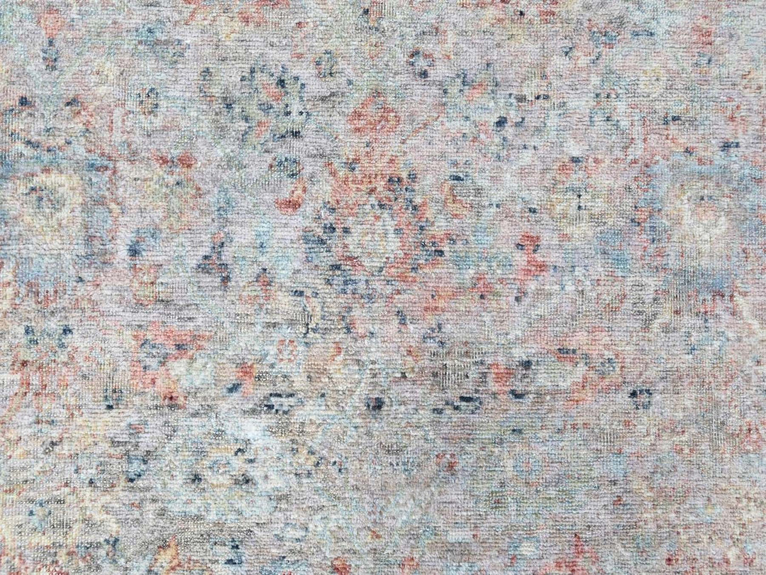 3'11" x 5'11" New Hand Knotted Pink Silk Rectangle Oriental Rug - MOA10210419