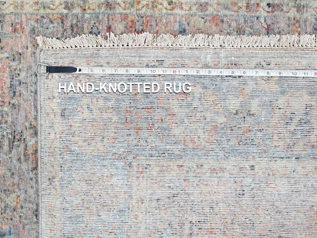 4'11" x 7'1" New Hand Knotted Pink Wool Rectangle Oriental Rug - MOA10210420