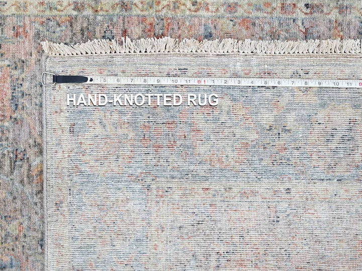 4'11" x 7'1" New Hand Knotted Pink Wool Rectangle Oriental Rug - MOA10210420