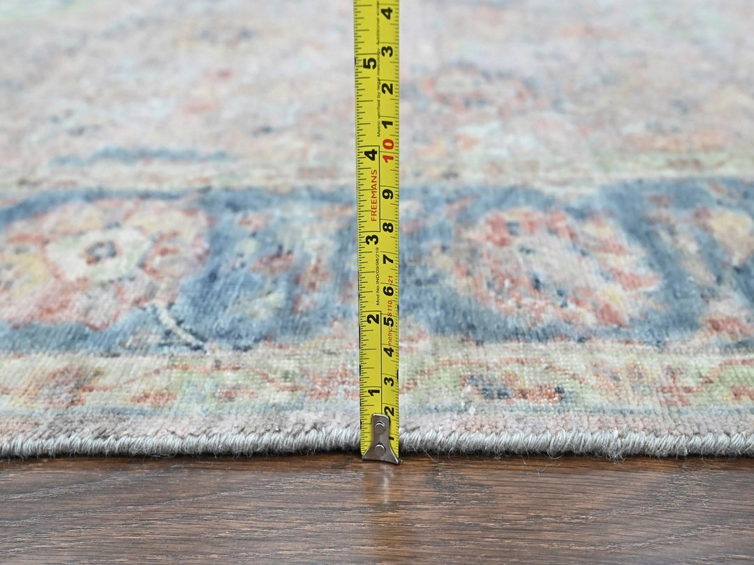 6'0" x 8'10" New Hand Knotted Pink Wool Rectangle Oriental Rug - MOA10210421