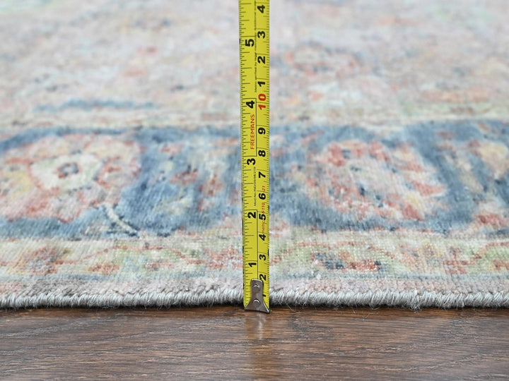 6'0" x 8'10" New Hand Knotted Pink Wool Rectangle Oriental Rug - MOA10210421