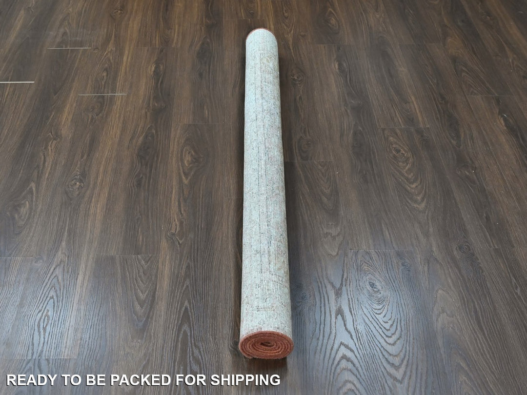 4'11" x 7'1" New Hand Knotted Ivory Wool Rectangle Oriental Rug - MOA10210422