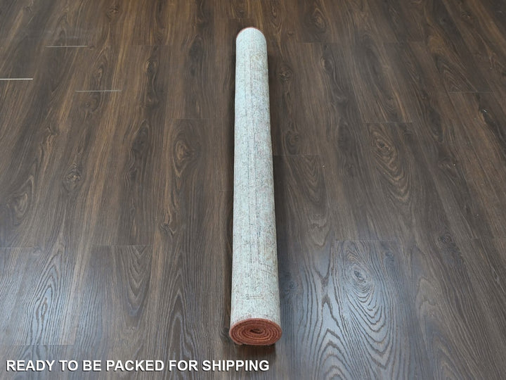 4'11" x 7'1" New Hand Knotted Ivory Wool Rectangle Oriental Rug - MOA10210422