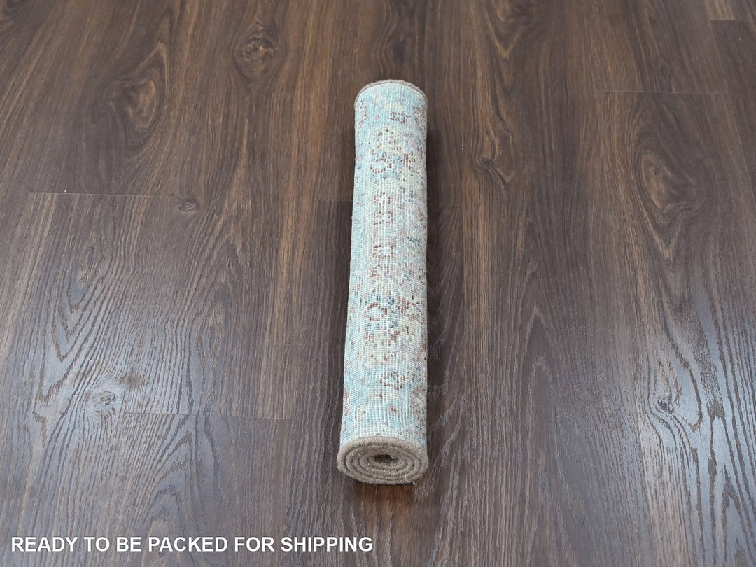 2'0" x 3'0" New Hand Knotted Pink Wool Rectangle Oriental Rug - MOA10210425