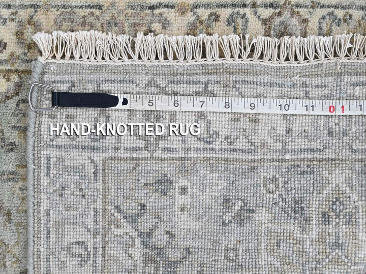 2'0" x 2'11" New Hand Knotted Green Wool Rectangle Oriental Rug - MOA10210428