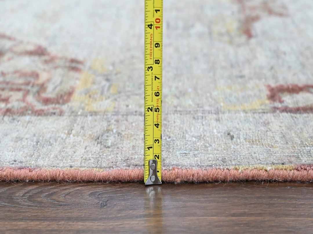 3'0" x 4'10" New Hand Knotted Ivory Wool Rectangle Oriental Rug - MOA10210432