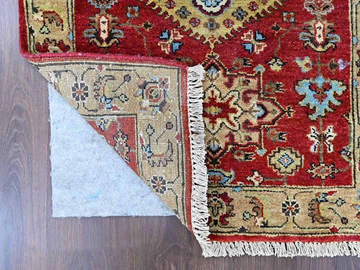 2'7" x 8'1" New Hand Knotted Red Wool Runner Oriental Rug - MOA10210447