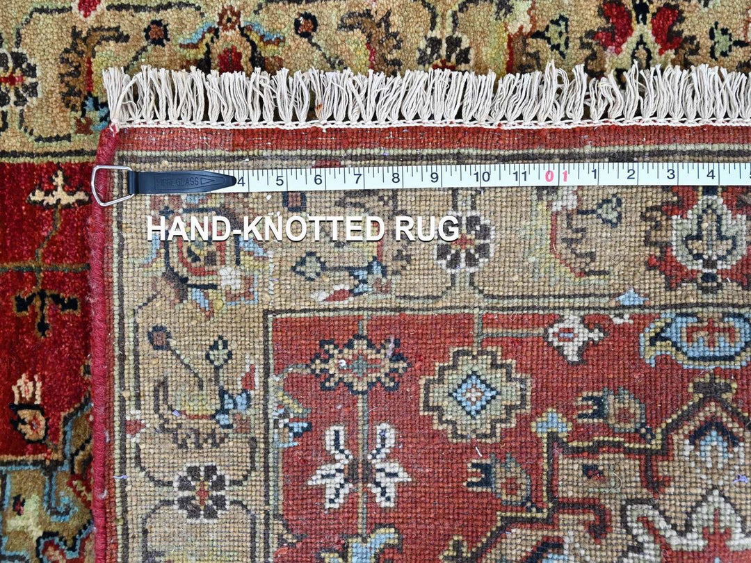 2'7" x 8'1" New Hand Knotted Red Wool Runner Oriental Rug - MOA10210447