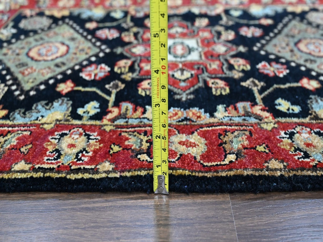 2'2" x 3'0" New Hand Knotted Black Wool Rectangle Oriental Rug - MOA10210454