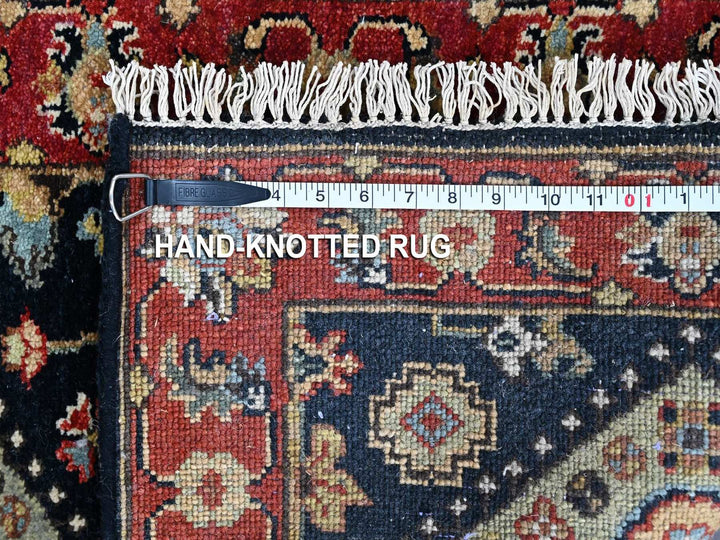 2'2" x 3'0" New Hand Knotted Black Wool Rectangle Oriental Rug - MOA10210454