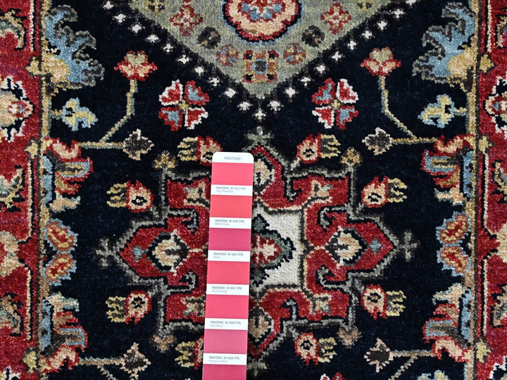 2'1" x 3'0" New Hand Knotted Black Wool Rectangle Oriental Rug - MOA10210455