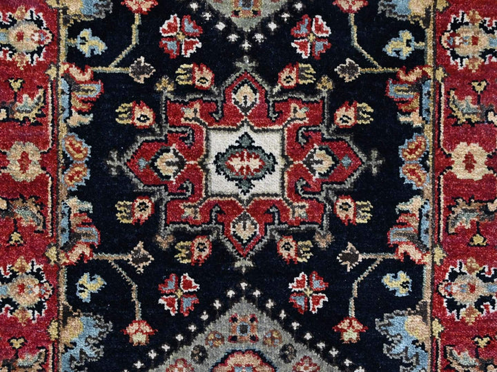 2'1" x 3'0" New Hand Knotted Black Wool Rectangle Oriental Rug - MOA10210455