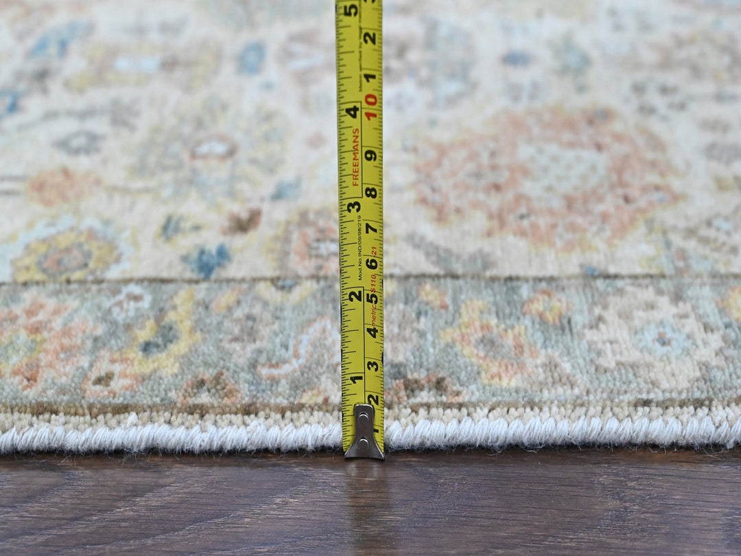 2'0" x 3'0" New Hand Knotted Beige Wool Rectangle Oriental Rug - MOA10210464