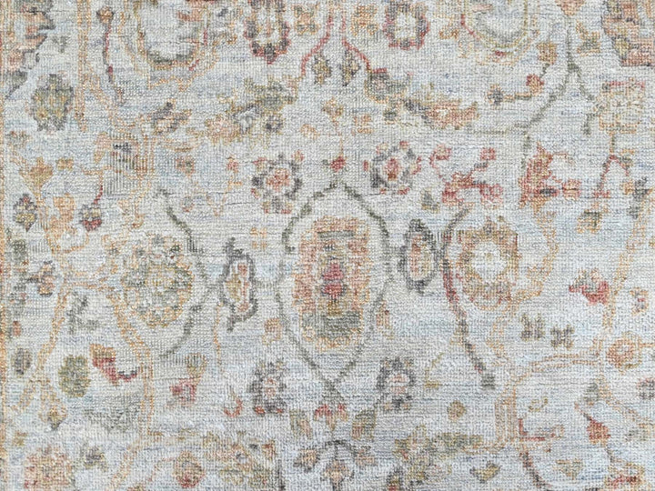 2'11" x 4'11" New Hand Knotted Grey Wool Rectangle Oriental Rug - MOA10210467