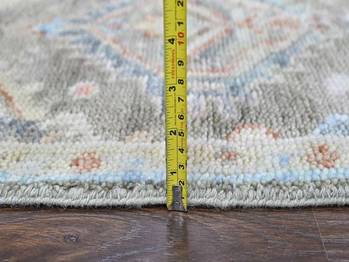 2'0" x 3'0" New Hand Knotted Green Wool Rectangle Oriental Rug - MOA10210468