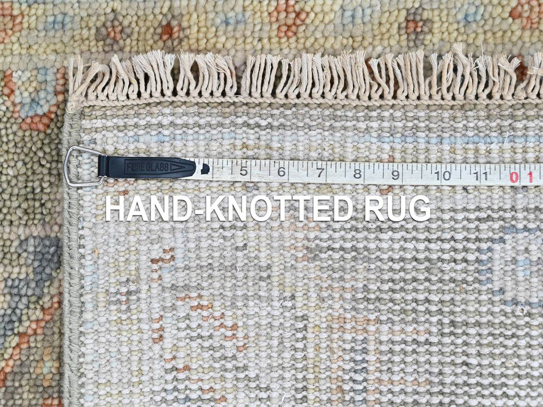 2'0" x 3'0" New Hand Knotted Green Wool Rectangle Oriental Rug - MOA10210468