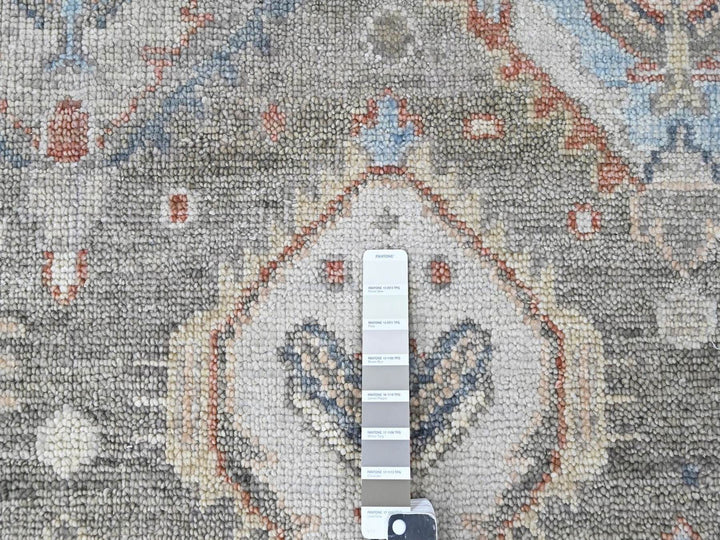 8'0" x 9'9" New Hand Knotted Green Wool Rectangle Oriental Rug - MOA10210470