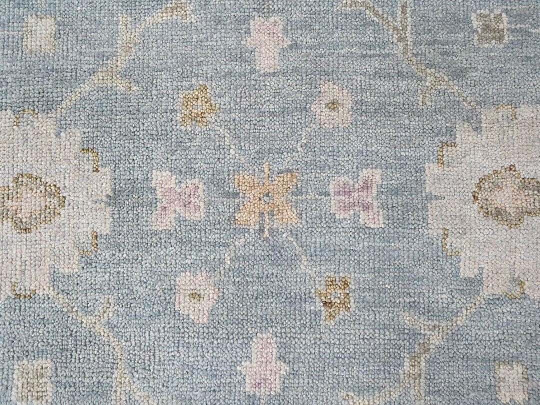 10'0" x 13'11" New Hand Knotted Blue Wool Rectangle Oriental Rug - MOA10210477