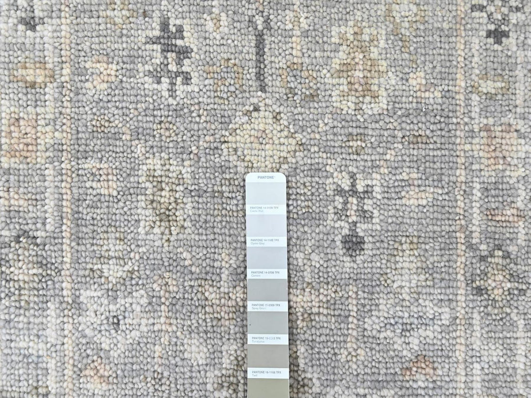 2'0" x 2'11" New Hand Knotted Grey Wool Rectangle Oriental Rug - MOA10210484