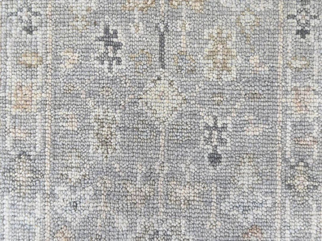 2'0" x 2'11" New Hand Knotted Grey Wool Rectangle Oriental Rug - MOA10210484