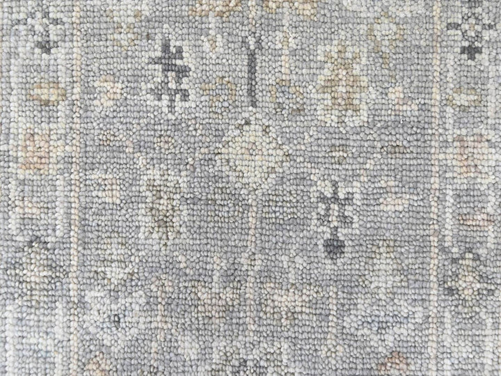 2'0" x 2'11" New Hand Knotted Grey Wool Rectangle Oriental Rug - MOA10210484