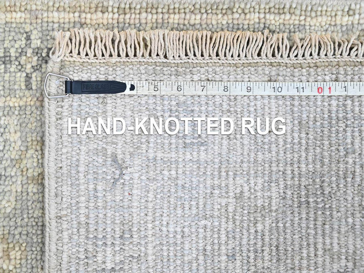 2'1" x 3'0" New Hand Knotted Grey Wool Rectangle Oriental Rug - MOA10210485