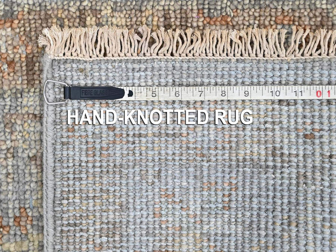 2'0" x 3'0" New Hand Knotted Grey Wool Rectangle Oriental Rug - MOA10210489