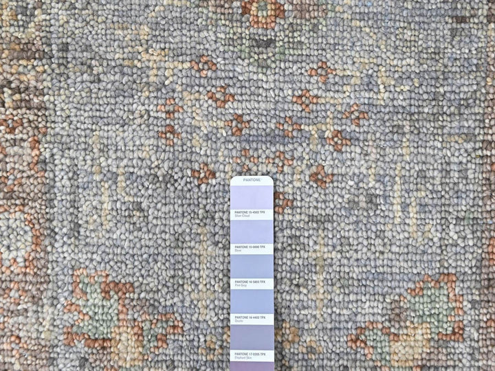 2'0" x 2'11" New Hand Knotted Grey Wool Rectangle Oriental Rug - MOA10210490