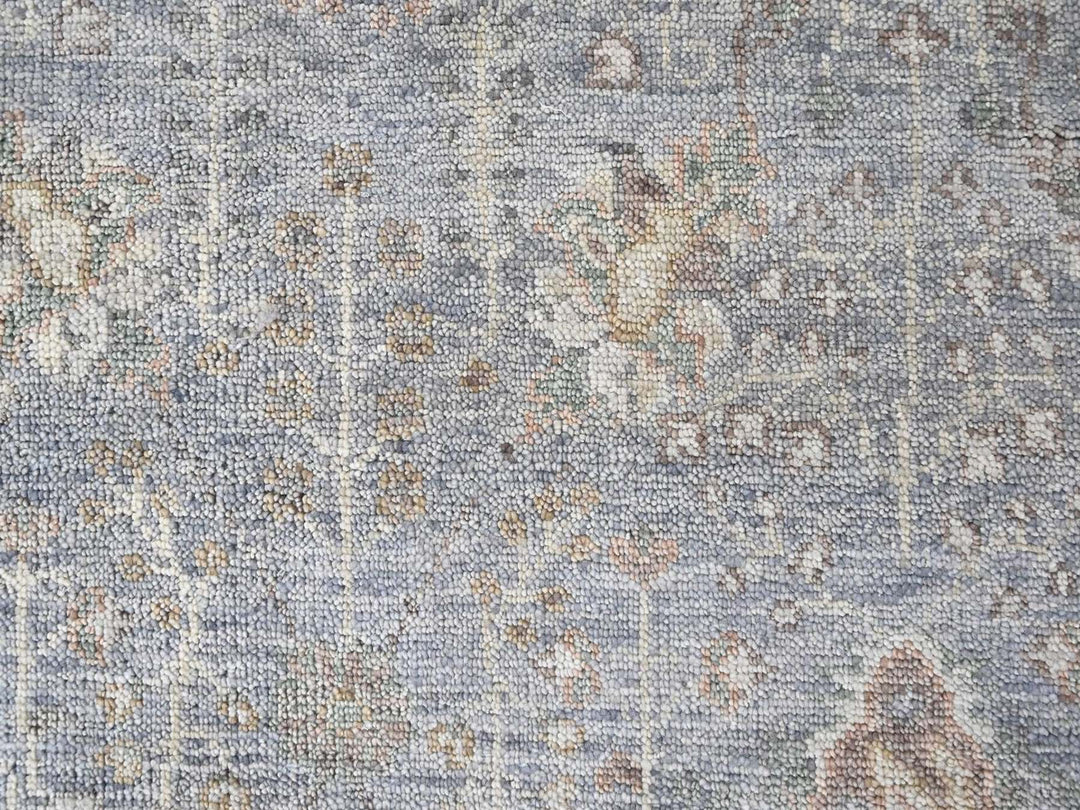 10'2" x 13'11" New Hand Knotted Grey Wool Rectangle Oriental Rug - MOA10210492