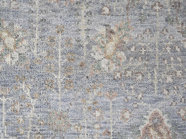 10'2" x 13'11" New Hand Knotted Grey Wool Rectangle Oriental Rug - MOA10210492