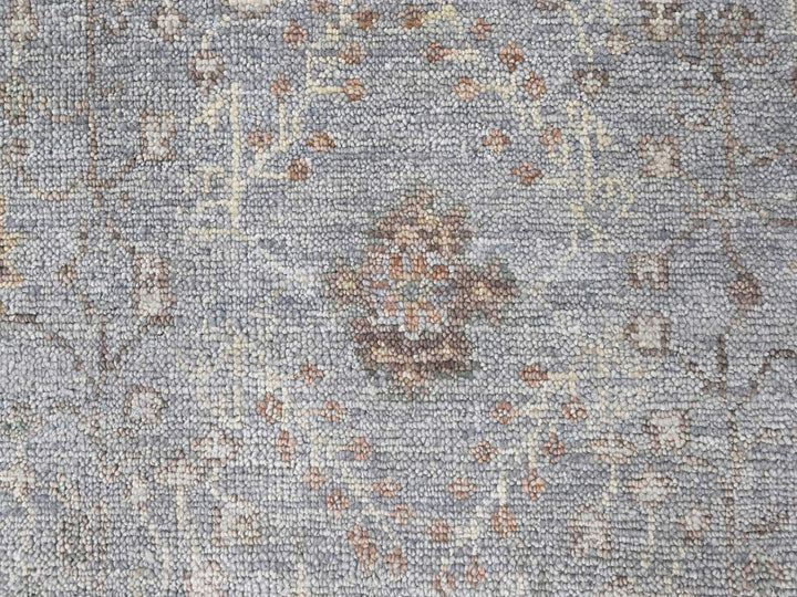 11'10" x 14'9" New Hand Knotted Grey Wool Rectangle Oriental Rug - MOA10210493