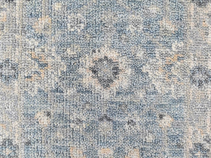 2'0" x 3'0" New Hand Knotted Blue Wool Rectangle Oriental Rug - MOA10210494