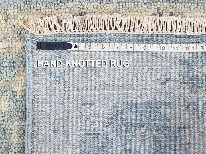 2'0" x 3'0" New Hand Knotted Blue Wool Rectangle Oriental Rug - MOA10210494