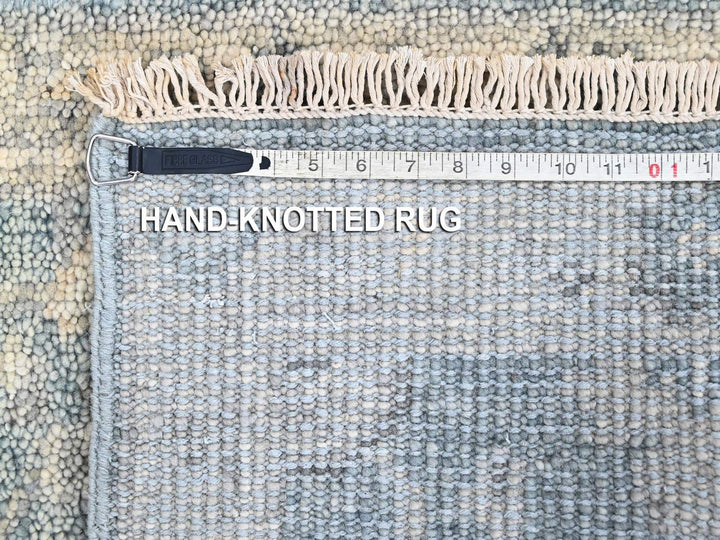 2'0" x 2'11" New Hand Knotted Blue Wool Rectangle Oriental Rug - MOA10210495