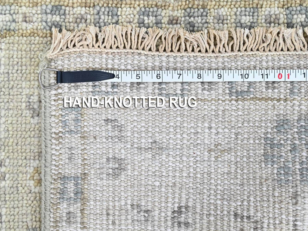 2'0" x 2'11" New Hand Knotted Green Wool Rectangle Oriental Rug - MOA10210497