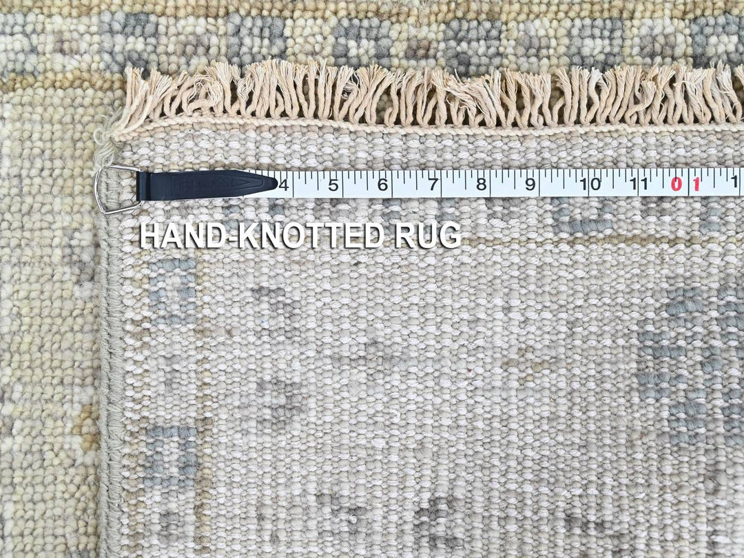 2'0" x 2'11" New Hand Knotted Green Wool Rectangle Oriental Rug - MOA10210498