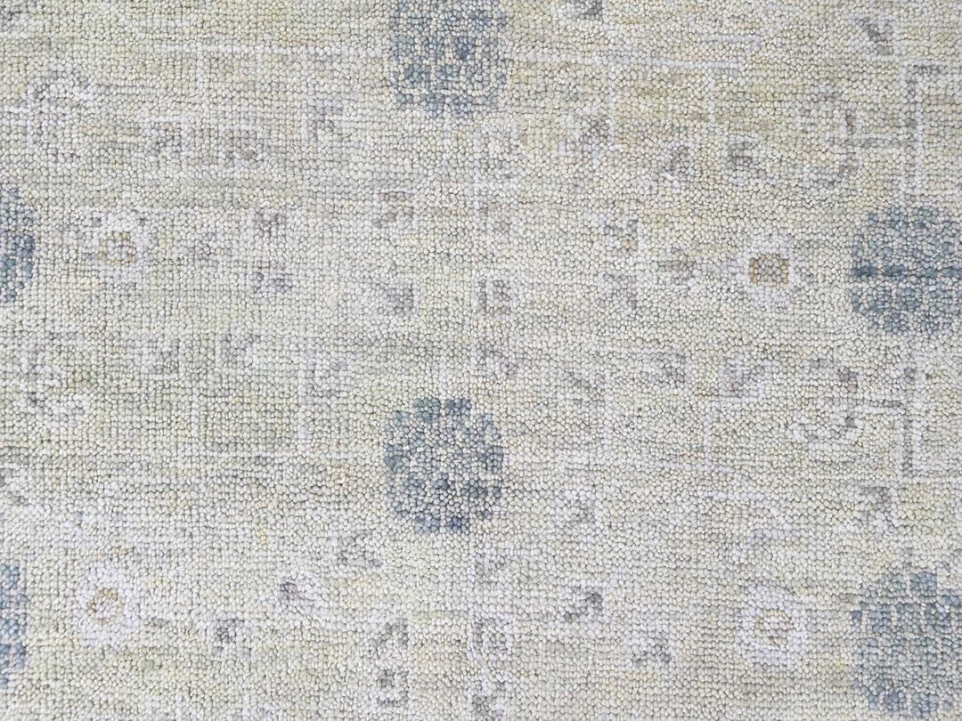 8'0" x 9'10" New Hand Knotted Green Wool Rectangle Oriental Rug - MOA10210499