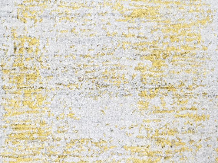 2'1" x 3'0" New Hand Loomed Yellow Wool & Silk Rectangle Oriental Rug - MOA10210503