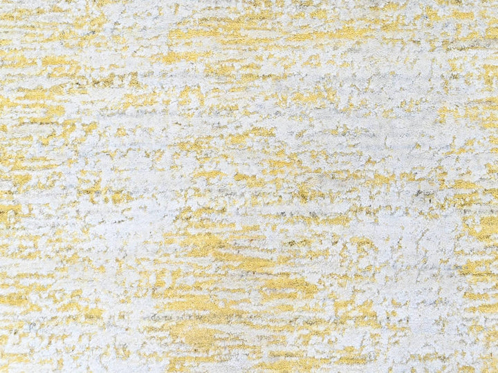 2'6" x 8'0" New Hand Loomed Yellow Wool & Silk Runner Oriental Rug - MOA10210505