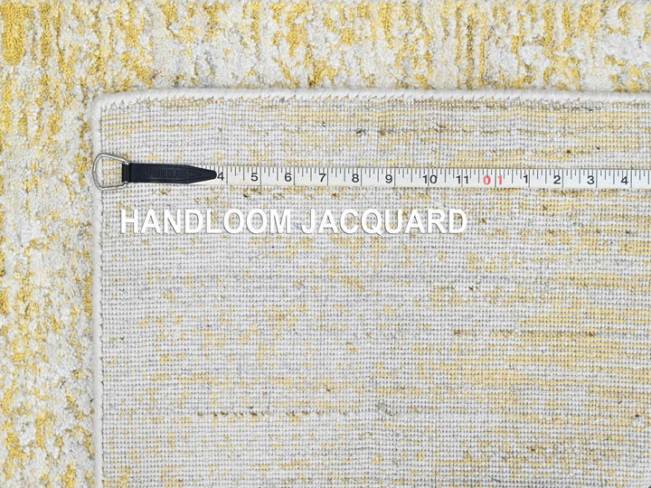 2'6" x 8'0" New Hand Loomed Yellow Wool & Silk Runner Oriental Rug - MOA10210506