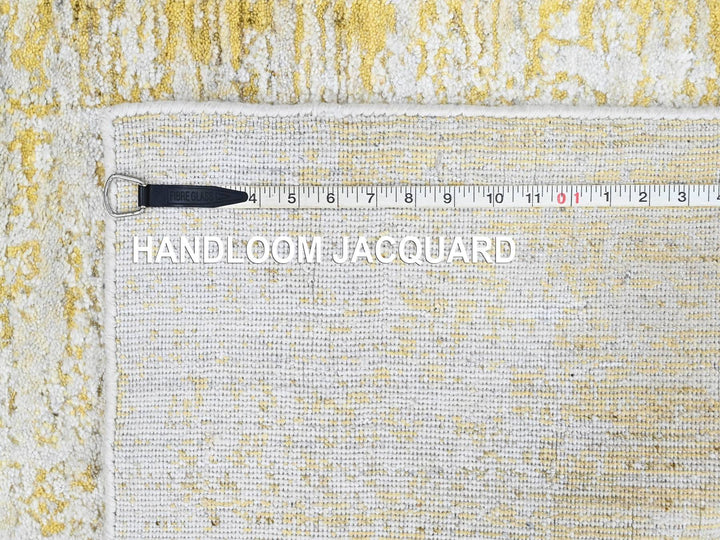 2'6" x 10'0" New Hand Loomed Yellow Wool & Silk Runner Oriental Rug - MOA10210507